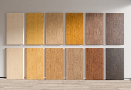 Modern wall panel wood veneer wall panel wall panel wall panel wall panel wood board 3d model