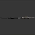 Modern Tactical Assault Rifle With Black And Tan Finish Attached Scope And Tactical Magazine