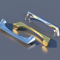 Door handle hardware 3d model