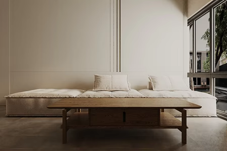 Three-seat sofa 3d model