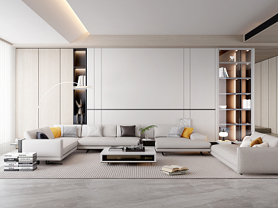 modern living room model