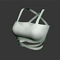 Comfortable White Women's Lingerie With Cross Strap Design And Modern Fit