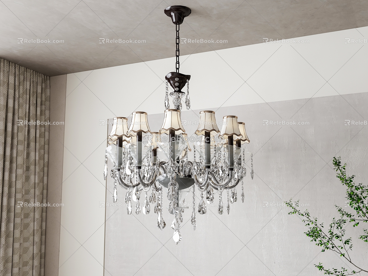 French chandelier 3d model