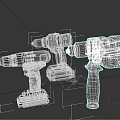 Electric drill hardware tools 3d model