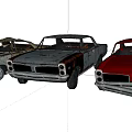 Three Rusty Old Vintage Cars With Classic Design And Weathered Exterior