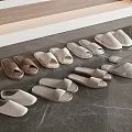 Comfortable Slippers in Various Neutral Colors and Styles for Home Daily Wear