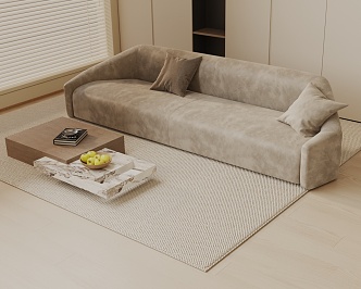 Three-seat sofa 3d model