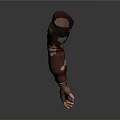 Detailed Human Arm Model With Camouflage Pattern And Realistic Hand Design 3d model
