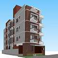 Modern Multi Storey Residential Building Exterior With Balconies Windows And Contemporary Design