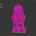 Diving Suit Character With Number 11 Metallic Armor Yellow Frame And Dome Helmet