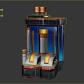 Modern Sci-Fi Equipment Sci-Fi Items Sci-Fi Components High-Tech Components 3d model