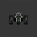 Modern Off Road Vehicle Featuring Oversized Tires And Open Cockpit Design