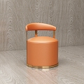 Modern Simple Leisure Chair Stool 3d model