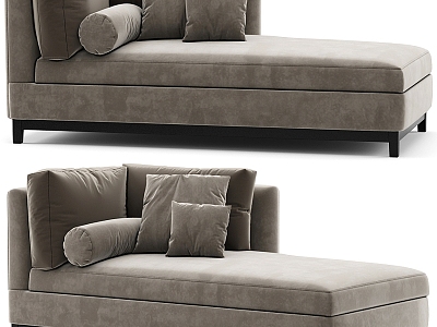 Sofa chaise longue 3d model