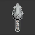 Futuristic Metallic Sci Fi Weapon With Advanced Mechanical Structure And Shiny Surface 3d model