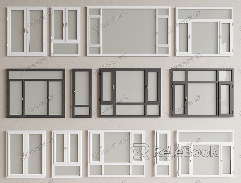 Aluminum alloy casement window model