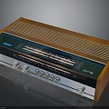 Vintage Pioneer Radio Electronic Appliance With Wooden Case Knobs And Tuning Dial