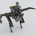 Modern robot mecha 3d model