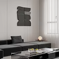 Modern Minimalist Dining Table Set Matches Sleek Monochrome Open Plan Home Interior