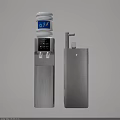 Modern Stainless Steel Water Dispenser With Hot Cold Function For Home Office Daily Use 3d model