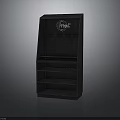 Black Frodl Display Shelf With Multiple Shelves For Storage And