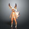 Nine-tailed fox cartoon nine-tailed fox cartoon fox fox fox cartoon fox props fox props 3d model