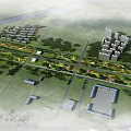 Modern Urban Roadside Linear Public Landscape Design With Rich Vegetation Layouts Serving Local Residential Areas