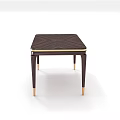 Modern table black wood table file 3d model