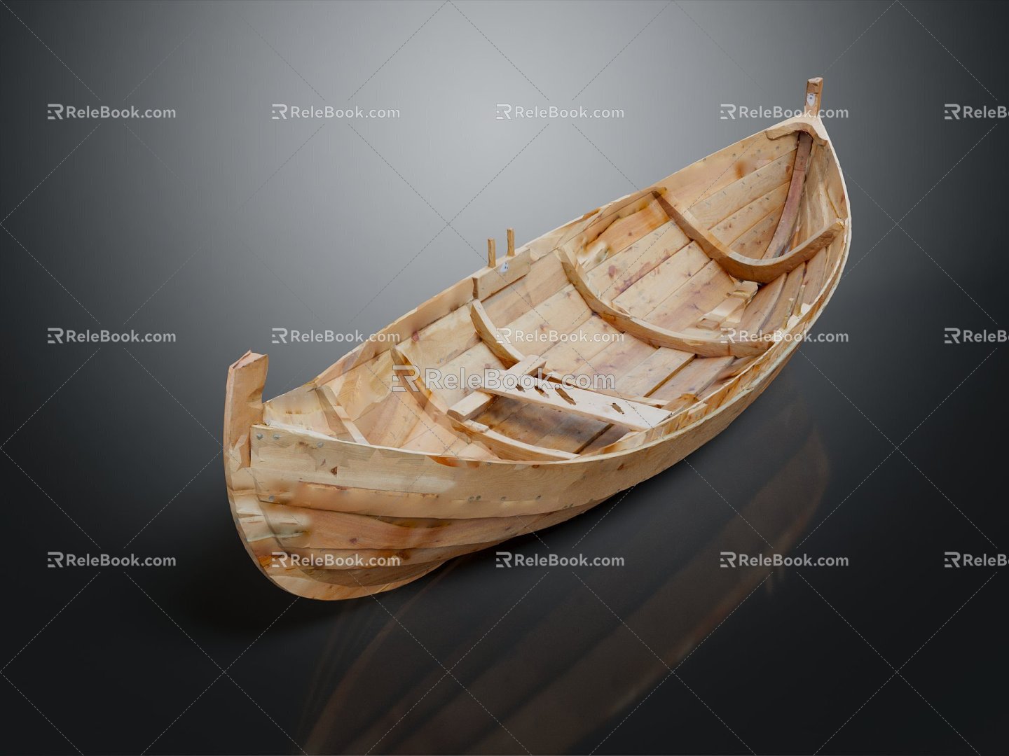 Modern Boat Small Boat Small Wooden Boat Fishing Boat Speedboat 3d model