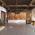 Traditional Chinese Medicine Clinic Lobby With Reception And Traditional Decor