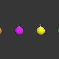 Colorful Christmas Decorative Balls With Shiny Finish In Multiple Colors For Holiday Decorations