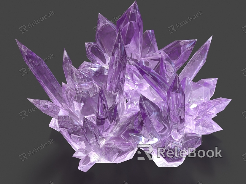 Amethyst Agate Stone Agate Gem Collectible Stone Stone Stone Diamond Stone Crystal Quartz model