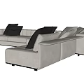 Modern Minotti corner multiplayer sofa 3d model
