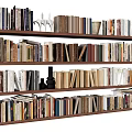 Books Bookshelf 3d model