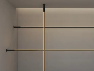 Modern lights skyline lights linear lights steel strip lights overhead linear lights floor lights 3d model