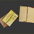 Yellow And Brown Cardboard Boxes With Intex Brand Barcode Item Number Made In China