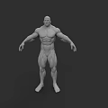 Muscular Man 3D Model With Well Defined Physique And Strong Athletic Build 3d model
