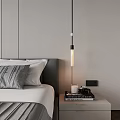 Bedside small chandelier 3d model