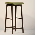 POLIFORM Modern Bar Stools With Light And Green Seats And Contrasting Legs Design