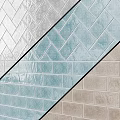 Glossy Ceramic Wall Tiles In Blue Brown Gray With Herringbone Straight Patterns 3d model