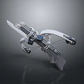 Crossbow Mechanical Crossbow Shift Bow and Arrow Shoot Far Equipment Weapons High-tech Crossbow 3d model