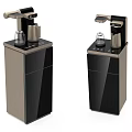 Modern Standing Water Dispensers with Black and Gold Design for Daily Home Use
