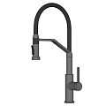 Modern Black Kitchen Faucets With Swivel Spout And Pull Down Sprayer Design 3d model