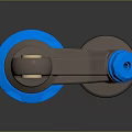 Modern shock absorber buffer 3d model