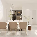 Elegant Clothing Store Interior With Luxury Lace Gown Display White Chairs Table And Red Shoes
