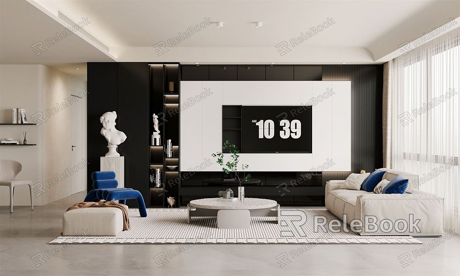 modern living room model