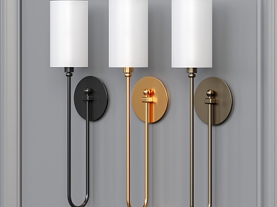 Modern wall lamp metal wall lamp 3d model