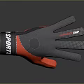 Black and Red Breathable Mesh Gloves with Textured Palm for Sports Activities Comfortable Fit