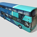 Wrightbus bus passenger car tourist bus double-decker bus low face number low model simple model film and television level 3d model