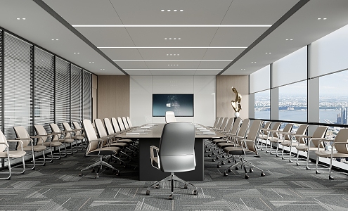 Modern Conference Room 3d model